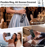 Clear iPhone 18 Pro Case with 360 Spin Magnetic Stand and Transparent Design
