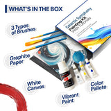 Diy Art Painting Kit For Adults – Learn To Paint Galactic Symphony With Video Tutorials, 9 Pieces Acrylic Paint Set For Adults, Perfect Holiday Gifts Art & Craft For Adults, Beginner
