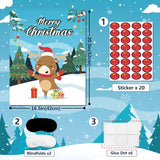 Christmas Party Games For Kids Families, Pin The Nose On The Reindeer Sticker Game Christmas Activities For Kids Adults, Xmas Holiday Party Favors
