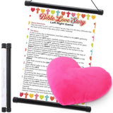 2 Pcs Christian Valentines Games Pass The Heart Christian Party Game With Hanging Scroll Plush Heart Party Valentines Day Games Fun Bible Love Story For Family Church Sunday School Gifts