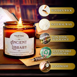 Fantasy & Tabletop Rpg Candles, Handcrafted, Coconut-Apricot Wax, Wood Wick, Firelight Fables (10 Oz Jar, Enchanted Woodland)