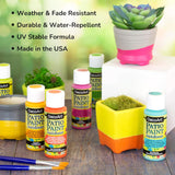 DecoArt ACRYLIC PATIO PAINT FAN FAVORITES SAMPLER SET, Assortment, 2 Fl Oz (Pack of 18)