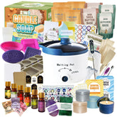 2-In-1 Candle & Soap Making Kit For Beginners, All In One Complete Diy Craft Kit To Make Handcrafted Soap Bars + Scented Candles With Melting Pot, Wax, Soap Base, Molds, Fragrance Oils And Dyes
