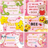 72 Pcs 4 X 6 Inch Happy Valentine'S Day Themed Blank Postcards From Teacher To Students Valentines Notecards For Kids Valentine Cards Valentines Postcards For Teachers To Send To Students Gifts