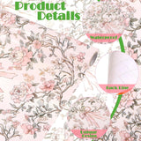 1 Roll Pink Bow And Flower Wrapping Paper Mini Roll - 17 In X 33 Ft - Coquette Vintage Floral Pink Bows Gift Wrap Paper For Valentine Birthday Wedding Baby Shower Engagement Bridal Shower