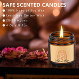 9 Pieces Nurse Appreciation Gifts Cna Week Gifts Nursing Scented Candles 3.5 Oz Soy Wax Candles For Nursing School Student, Birthday Retirement