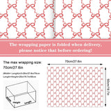 12 Sheet Bow Wrapping Paper -Not Roll- Red Pink Flower Dot Stripe Valentine'S Day Gift Wrap Art Paper For Wedding Bridal Shower Anniversary, Folded Flat, 19.7 X 27.6 Inch