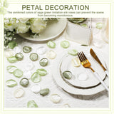 600 Pcs Sage Green Silk Rose Petals Artificial Flower Petals For Wedding Flower Girl Basket Aisle Scatter Dinner Centerpieces Party Bridal Shower Romantic Night Decor
