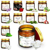 10 Jars Christian Religious Scented Candles 3.5Oz Stress Relief Aromatherapy Gifts Natural Soy Decorative Long Lasting Bathroom Candles For Women Birthday Christmas