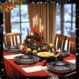 96 Pcs Merry Christmas Party Decorations For 24 Guests Snowman Christmas Paper Plates And Napkins Set Black Disposable Tableware Set Plates Napkins Forks For Xmas Winter Holiday Party Favors