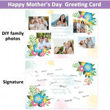 Jumbo Happy Mother'S Day Card With Envelope Dayspring Religious Big Mother'S Day Greeting Cards Gift For Mom Sister Daughter Giant Guest Book Signature Big Large Shaped Floral 14 X 21.26 Inch (Bd0010)