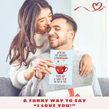 Birthday Anniversary Card For Him, Boyfriend, Bf, Husband, Men - Funny Love Cards For Him - Anniversary, Birthday Cards For Boyfriend Husband - Single 5.3''X 8'' Greeting Funny Bday Card