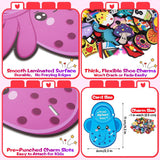 150Pcs Valentines Day Cards Sets For Kids School Classroom, 50 Pcs Cute Animal Valentine'S Cards With 100 Pcs Shoe Charms Bulk Gifts For Kids Boys Girls, Kid’S Happy Valentines Day Exchange Cards