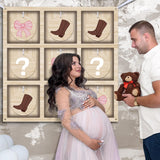 Boots Or Bows Gender Reveal Tic Tac Toe Board Game For He Or She Sign Gender Reveal Party Supplies Ideas For He Or She Party Decorations Backdrop Kit