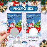 60 Pieces Christmas Scratch Off Cards Stickers Xmas Party Games Xmas Blank Gift Certificate For Festive Raffle Tickets 3.5 X 2.1 Inch Christmas Dwarf Party Favors Games Supplies