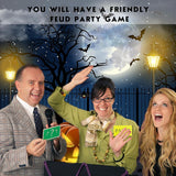 Halloween Friendly Feud Card Game, Halloween Party Game For Family Activity, Halloween Games For Adults, Feud Quiz, Halloween Quiz(Wsfeud01)