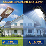 2 Pack Solar Street Lights 11 Inch Motion Sensor Dusk to Dawn Waterproof Security Lights