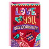 Hallmark Valentine's Day Card for Granddaughter (Pop Up Honeycomb)