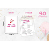 Birthday Game Cards - Teens Birthday Party Game - 30Cards – Birthday Game Card Set - (Birth09)