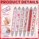 12 Sets Valentine'S Day Heart Notebook Bulk Valentine'S Day Gifts 5.5 X 4.3'' Valentines Pink Spiral Notebook Ballpoint Pens For Family Girls Friends Party Lover