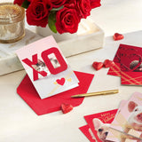 Hallmark Valentines Day Cards for Kids School, Puppy, Kitten, Pig, Hedgehog (24 Classroom Valentines with Envelopes)