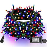 Christmas String Lights, 66Ft 200 Led Connectable Green Wire 8 Modes String Lights, Waterproof Christmas Lights For Indo