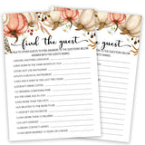 Baby Shower Game Cards, Fall Find The Guest Game Kit, Gender Reveal Party Supplies Favors, Pumpkins Baby Shower Activity Decorations, Baby Shower Gifts, 25 Game Cards Included -02