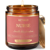 Nurse Retirement Gift - Scented Candle For Retired Nurses, Unique Registered Nurses Week Gift For Women, Farewell Appreciation For Retiring Rn, Lpn, Happy Retirement Presents For Coworker