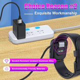 2 Pack 3.3FT Garmin Watch Charger L Shape USB Charging Cable for Fenix Forerunner Venu Instinct Vivoactive