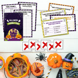 Halloween Friendly Feud Quiz Game For Family, Family Game Night For Adults, Evil Pumpkin Themed Games Cards For Large Groups, Halloween Party Decorations Supplies Favors -01