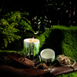 Fidelity Scented Candle - Calone, Cashmeran & Tobacco, Vetiver & Leather, Soy Wax, Artisan Porcelain Cup, 250G And 100G (Small)