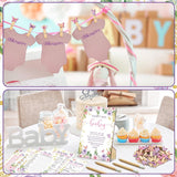 321 Pcs Butterfly Baby Shower Decorations A Little Butterfly Is On The Way For Baby Shower Party Bingo Games Don'T Say The Word For Pink Purple Gender Reveal Game Birthday Party Decor Supplies