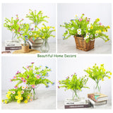 10 Bundles Artificial Daisy Flowers Faux Plants For Outdoors Fake Flowers Uv Resistant No Fade For Garden Porch Patio Window Box Decoration (Pink)