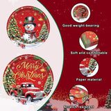 96 Pieces Merry Christmas Tableware Set – Red Truck And Snowman Themed Disposable Party Supplies With Paper Plates, Napkins, And Forks For Holiday Dinners, Christmas Parties, And Winter Events – Serve