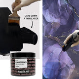 Black Acrylic Gesso Primer For Alcohol Ink Painting On Canvases,16.9 Fl Oz (500 Ml)