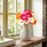 15Pcs Artificial Gerbera Daisies Flowers Fake Daisy Faux Mums Daisy Flower 15 Inch For Home Kitchen Decor (White,Pink,Yellow,Orange,Rose)