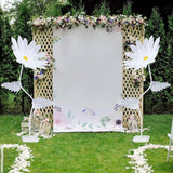 Large Daisy Flower 5.6 Ft Giant Flower For Decoration With Stand White Artificial Daisy Decor Wall Backdrop For Photo Props Birthday Wedding Party Graduation Window Display