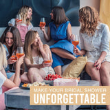 20 Minimalist Bridal Shower Games-Couples Wedding Shower Games, Bridal Games, He Said She Said Games, Family Feud Game