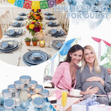 50 Pcs Cielito Lindo Party Favors Mexican Jar Candles Gift For Guests 1 Oz Lavender Scented Soy Wax Candles Bulk Favors For Birthday Baby Shower Party Supplies (Blue)
