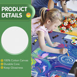 Canvases For Painting, 36 Pack Canvas Boards 4X4, 6X6, 8X8, 5X7, 8X10, 9X12, 11X14, Round Canvas Panels With 8X8,10X10-Cotton Primed Blank Large Canvases For Acrylic, Oil, Gouache & Tempera.