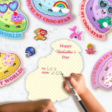 Valentine Cards For Kids Classroom - School Valentines Gifts For Students - 36 Pack Valentines Day Cards With Shoe Charms Bulk - Cute Valentine Exchange For Boys Girls Class Party Favor
