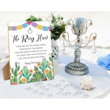 Bridal Shower Games With Rings, The Ring Hunt Game Wooden Sign And 30 Mini Plastic Rings, Mexican Fiesta Wedding Shower Engagement Party Games, Bridal Shower Bachelorette Decorations Favors
