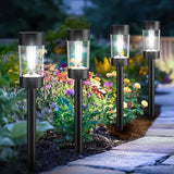 12 Pack Solar Pathway Lights Waterproof Cool White Landscape Garden Yard Walkway Lights