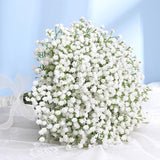 Babys Breath Artificial Flowers, 12 Pcs Long Stem Baby Breath Flowers Artificial Bulk, Real Touch White Fake Babys Breath Gypsophila For Wedding Bouquet Floral Arrangement Home Decor