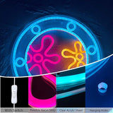 Ocean World Porthole Neon Sign LED Under Sea Wall Light USB Night Light Room Decor
