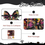 Halloween Bows For Gift Wrapping 6×9'' Glitter Plaid Bows For Christmas Tree Wreath Bows With Wire Edge Premade Bows For Craft Present Indoor Holiday Christmas Decorations, 10 Pcs
