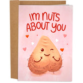 Funny Valentine'S Day Card For Him - Funny Anniversary Cards For Husband Wife - Naughty Dirty Inappropriate Birthday Card For Boyfriend - I'M Nuts About You Card