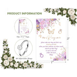 Butterfly Don'T Say Bride Or Wedding Game, Put A Ring On It Bridal Shower Game With 50 Fake Rings, Bridal Shower Decorations, Wedding Shower Or Bachelorette Party Supplies - 10