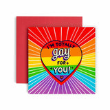Funny Gay Valentines Day Card Totally Gay For You Lgbtqa Gay Anniversary Love - 14.8Cm (Gay For You)