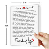 Best Friend Card - Thank You For Being In My Life - Friend For Life - Card For Special Friends - Recycled Cards For Best Friends - Bestie Cards, 5 X 7 Inches